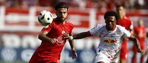 RB Leipzig geriet in Essen 0:1 in Rückstand, gewann dann aber noch sicher.