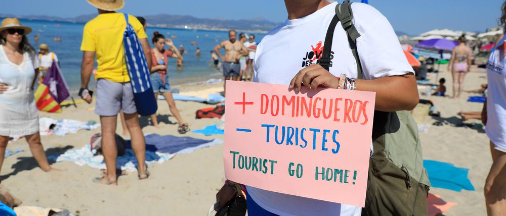 Die Botschaft an Touristen ist deutlich.