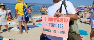 Die Botschaft an Touristen ist deutlich.