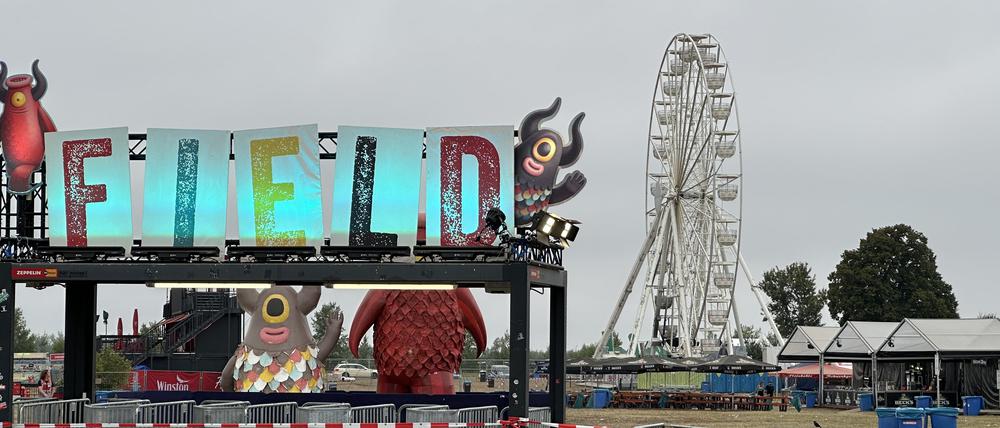 Das Riesenrad auf dem Gelände des Highfield-Festivals.