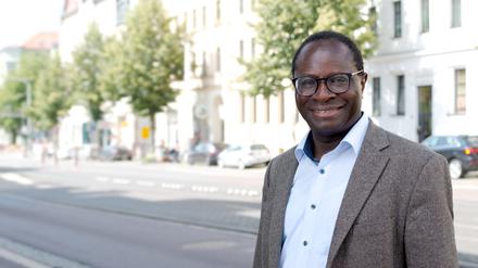 Der SPD-Politiker Karabma Diaby aus Halle (Saale) besucht Potsdam. 