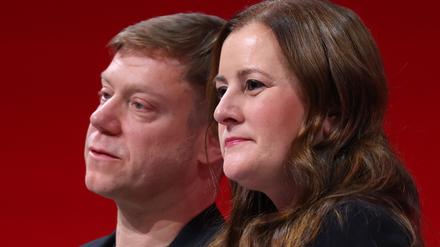 Martin Schirdewan und Janine Wissler, Vorsitzende der Partei Die Linke. 