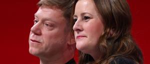Martin Schirdewan und Janine Wissler, Vorsitzende der Partei Die Linke. 