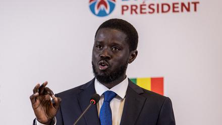 Senegals Präsident Bassirou Diomaye Faye nach seinem Wahlsieg im März 2024.