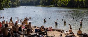 Beliebter Badesee: die Krumme Lanke in Zehlendorf.