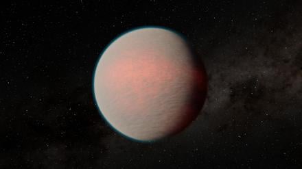 Der erdähnliche Exoplanet GJ 1214 b ist von einem Magmaozean bedeckt, doch darunter könnten große Wasservorräte lagern.
