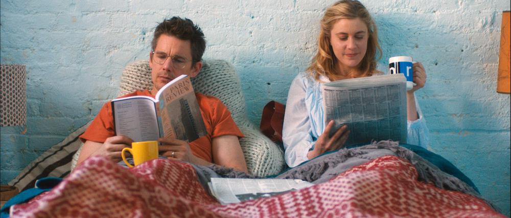 Ethan Hawke und Greta Gerwig in „Maggies Plan“.