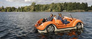 Am Kleinen Müggelsee lohnt sich der Umstieg vom Fahrradsattel in die Sitzschale.