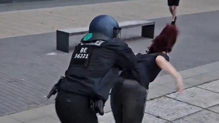Polizeigewalt Palästina-Demo