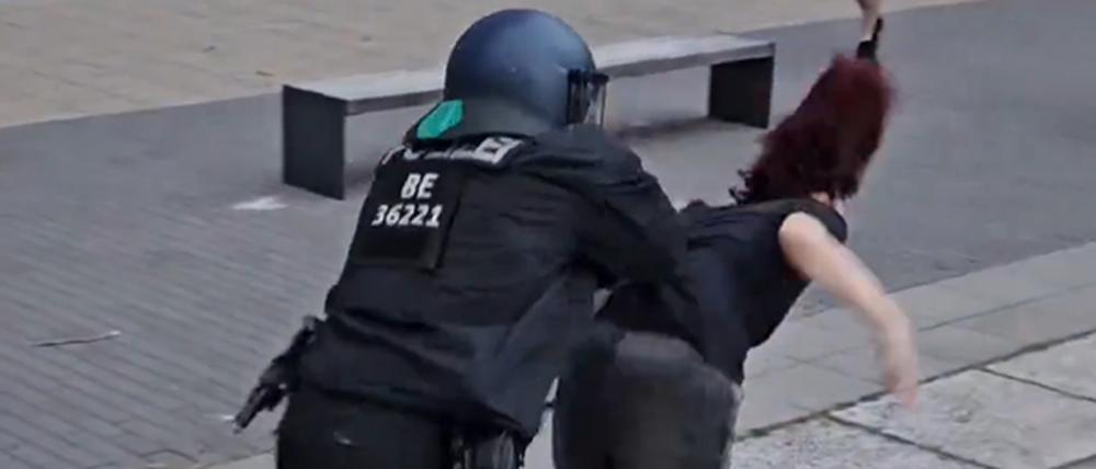 Polizeigewalt Palästina-Demo