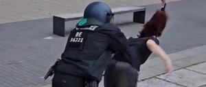 Polizeigewalt Palästina-Demo