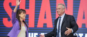 Robert F. Kennedy Jr., parteiloser Präsidentschaftskandidat, und Nicole Shanahan, Kennedys Vizekandidatin.