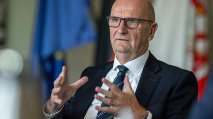 Will bei der Landtagswahl am 22. September gegen die AfD gewinnen: Brandenburgs Ministerpräsident Dietmar Woidke. (Archivbild)