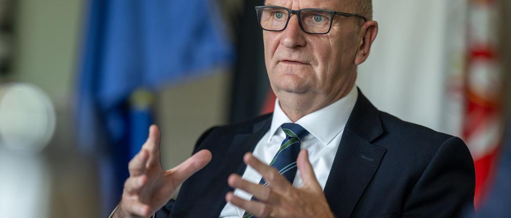 Will bei der Landtagswahl am 22. September gegen die AfD gewinnen: Brandenburgs Ministerpräsident Dietmar Woidke. (Archivbild)