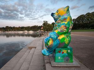 Buddy Bär gestohlen in Berlin-Kladow.