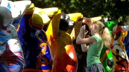 Ohne natürliche und künstliche Intelligenz: die Berliner Buddy-Bären.