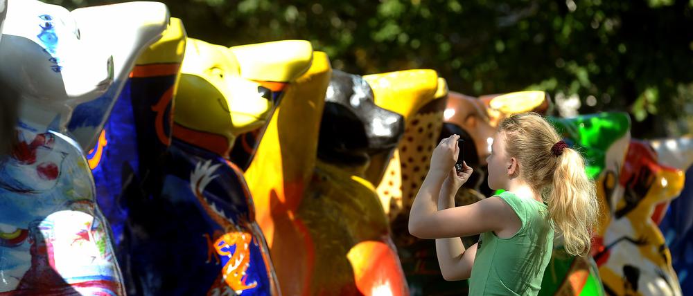 Ohne natürliche und künstliche Intelligenz: die Berliner Buddy-Bären.