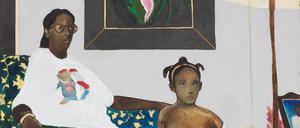 „Single mother with father out of the picture“ von Noah Davis, zu sehen im Kunsthaus Minsk in Potsdam. 