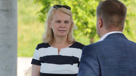 Kreisparteitag der CDU im Volkspark Potsdam. Bundestagsabgeordnete Saskia Ludwig.