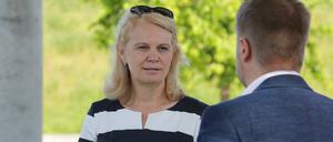 Kreisparteitag der CDU im Volkspark Potsdam. Bundestagsabgeordnete Saskia Ludwig.
