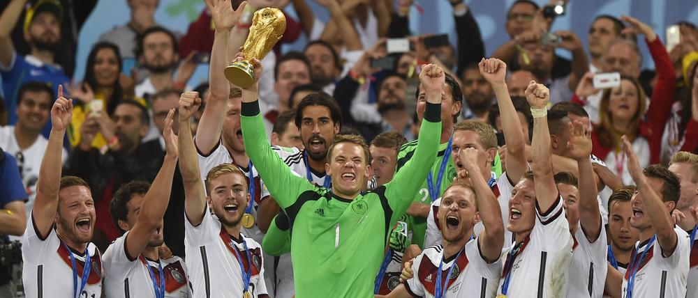 Weltmeister 2014. Manuel Neuer feiert in Rio seinen größten Erfolg.