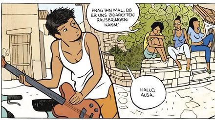 Eine Seite aus „Maltempo“ von Alfred.