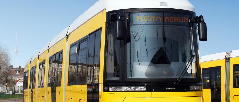Eine Straßenbahn der BVG