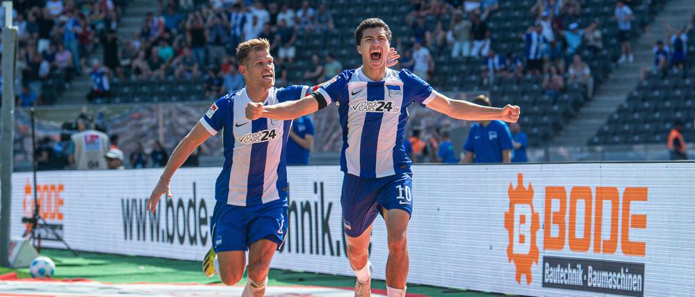 Ibrahim Maza jubelt nach dem Last-Minute-Tor.