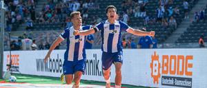 Ibrahim Maza jubelt nach dem Last-Minute-Tor.