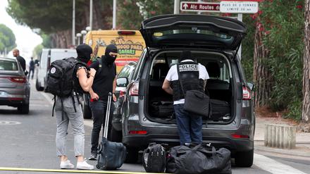 Eine Antiterror-Einheit der französischen Polizei.
