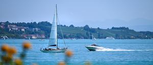 Blick auf den Bodensee. Ein Schwimmer ist dort ertrunken.