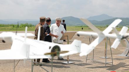 Der Drohnentest in Nordkorea am 25.8.