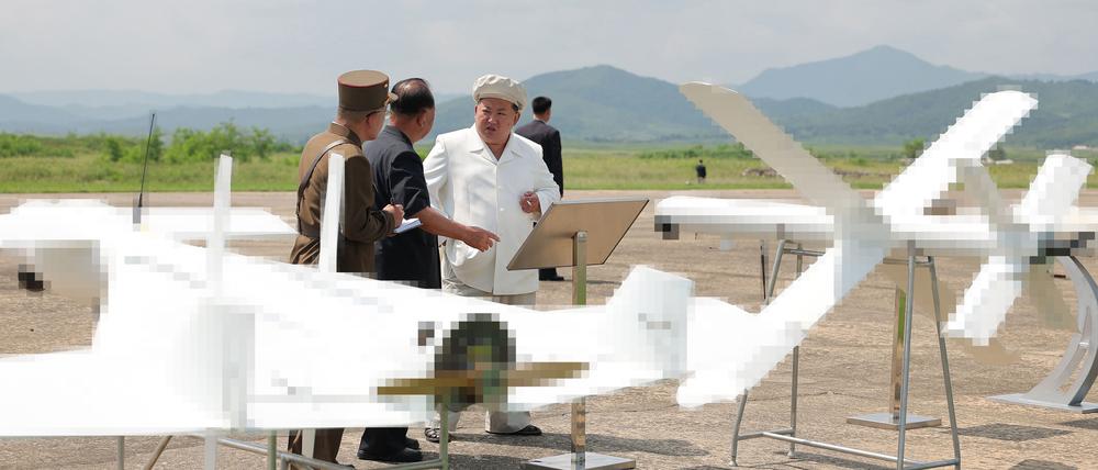 Der Drohnentest in Nordkorea am 25.8.