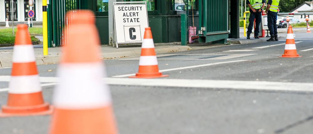 Knapp 24 Stunden lang galt auf dem Nato-Stützpunkt Geilenkirchen vergangene Woche die zweithöchste Sicherheitsstufe C. (Archilvbild)