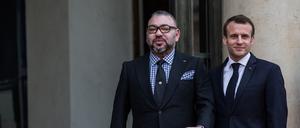 Auf diesem Archivbild von 2018 wirken Macron und König Mohammed VI. noch freundlich verbunden. 