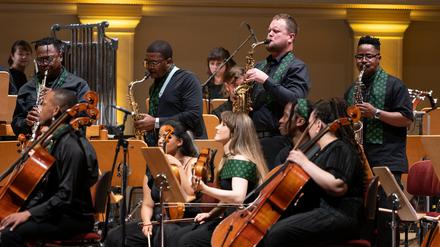 Das Miagi Orchestra aus Südafrika beim Festival „Young Euro Classic“ im Berliner Konzerthaus, 25.8.2024.
