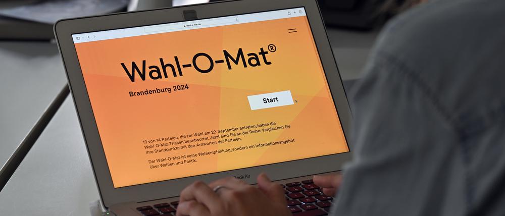 Wahl-O-Mat zur Landtagswahl in Brandenburg.