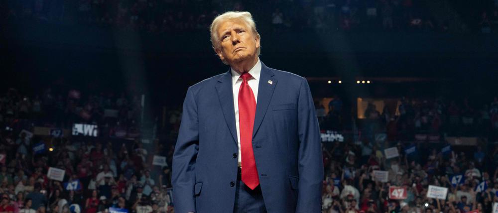 Donald Trump tritt in der Nacht zum Mittwoch im TV-Duell gegen Kamala Harris an.