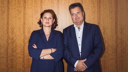 Ferda Atamann und Jürgen Dusel im Gespräch