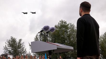Selenskyj präsentierte Anfang August die ersten F-16-