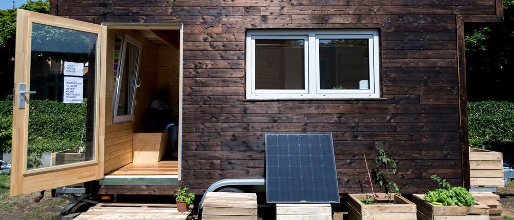 Das „Holy Foods House“ stand 2017/2018 auf dem Berliner Bauhaus Campus – Teil eines Forschungsprojekts zu neuen Formen des Miteinanders.