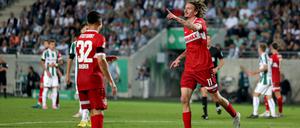 Spätestens nach Nick Woltemades 4:0 war das Spiel in Münster entschieden.