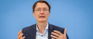 Der Bundesgesundheitsminister Lauterbach (SPD).