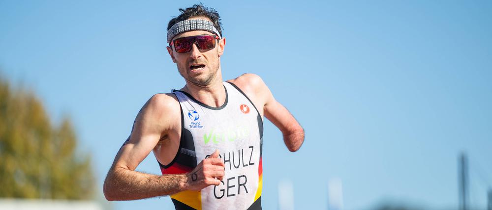 Martin Schulz beim Triathlon
