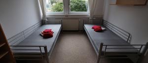 Eine Gemeinschaftsunterkunft für geflüchtete Menschen in Rostock.