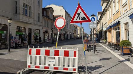 In der Brandenburger Straße finden auch nach Abschluss des ersten Bauabschnitts noch einzelne Arbeiten statt. Der zweite Bauabschnitt beginnt im September.