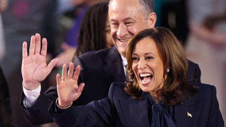 Kamala Harris und ihr Ehemann.