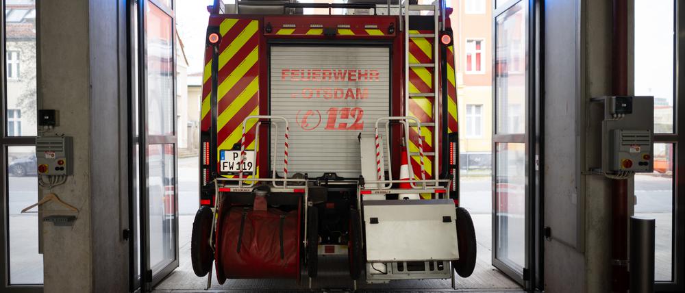 Einsatz für die Potsdamer Feuerwehr in den Ravensbergen.