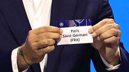 Die Auslosung der Champions-League-Spiele.