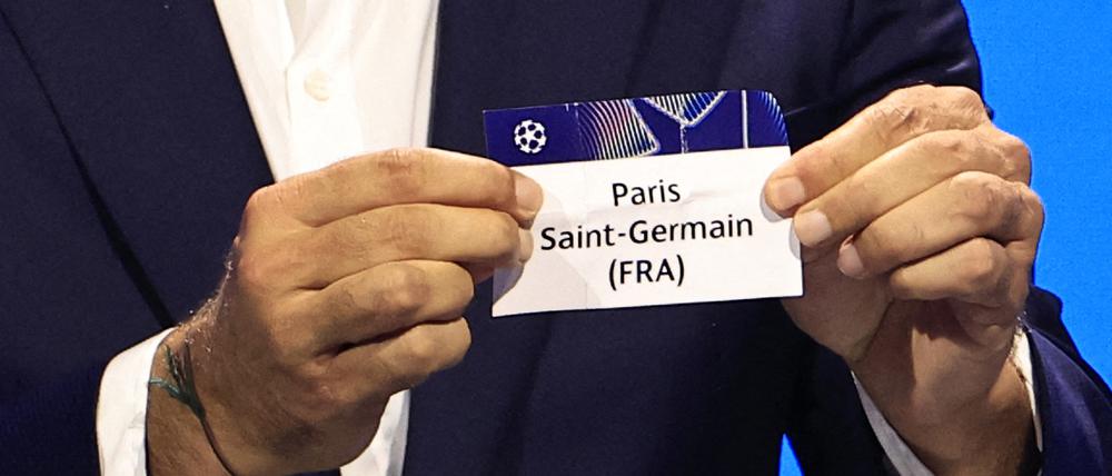 Die Auslosung der Champions-League-Spiele.